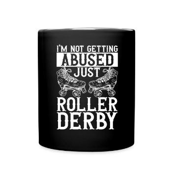 Roller Derby - Tasse einfarbig - Schwarz - Vorne