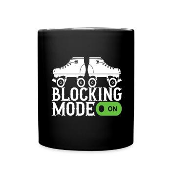 Roller Derby - Tasse einfarbig - Schwarz - Vorne