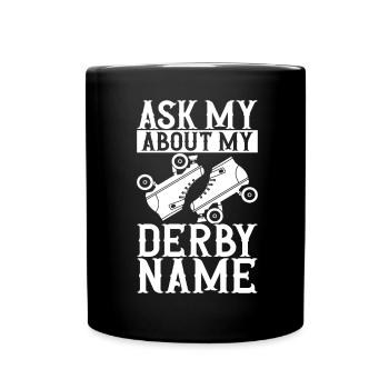 Roller derby - Mug uni - noir - Devant