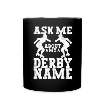 Roller derby - Mug uni - noir - Devant