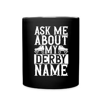 Roller Derby - Tasse einfarbig - Schwarz - Vorne