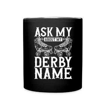 Roller derby - Mug uni - noir - Devant