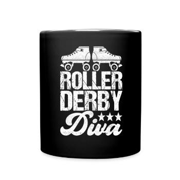 Roller derby - Full Colour Mug - black - Front