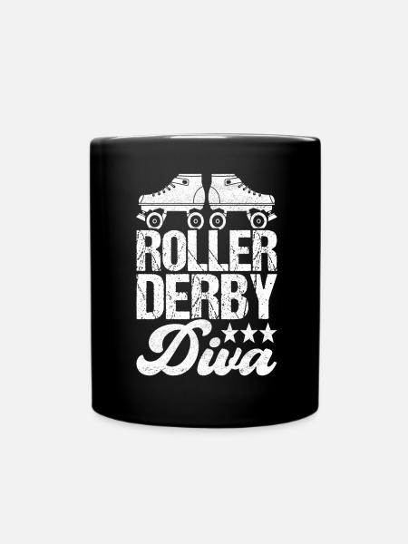 Roller derby - Mug uni - noir