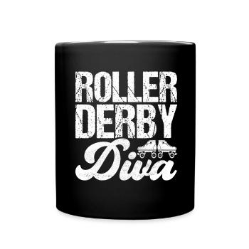 Roller derby - Mug uni - noir - Devant