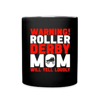 Roller Derby - Tasse einfarbig - Schwarz - Vorne