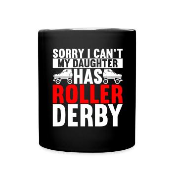 Roller derby - Mug uni - noir - Devant