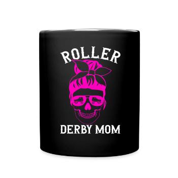 Roller Derby - Tasse einfarbig - Schwarz - Vorne