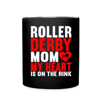 Roller derby - Mug uni - noir - Devant