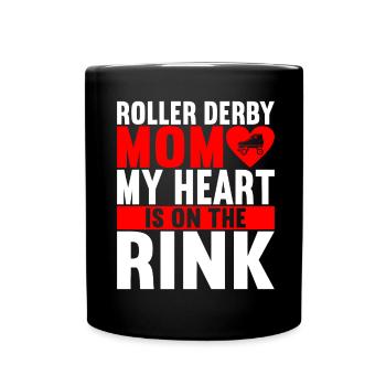 Roller Derby - Tasse einfarbig - Schwarz - Vorne