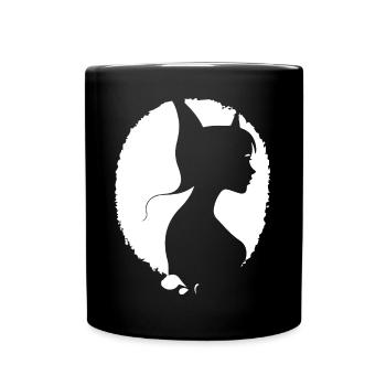 Gothic Girl Dark Fairytale Goth Occult Women Batc - Mug uni - noir - Devant