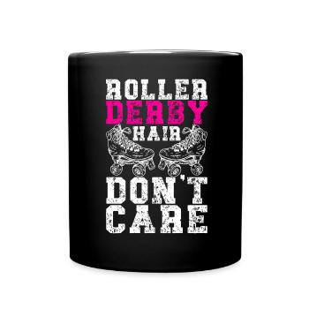 Roller derby - Mug uni - noir - Devant