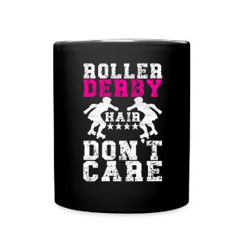 Roller derby - Mug uni - noir - Devant