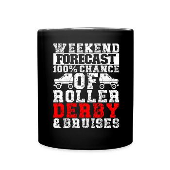 Roller derby - Mug uni - noir - Devant