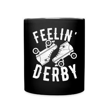 Roller Derby - Tasse einfarbig - Schwarz - Vorne