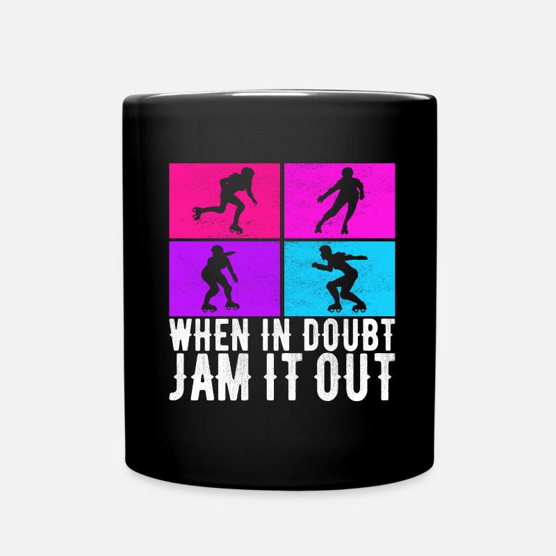 Roller derby - Mug uni - noir