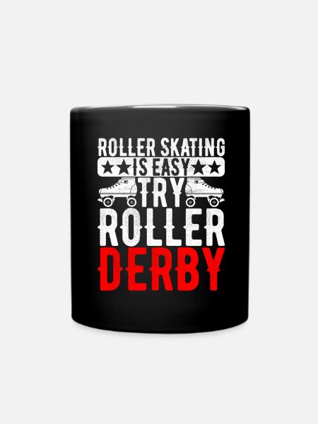 Roller Derby - Tasse einfarbig - Schwarz