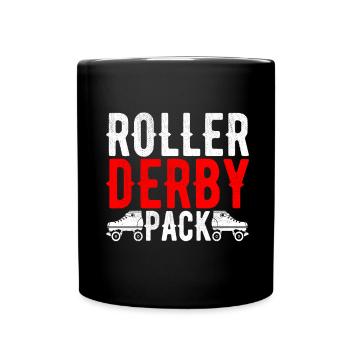 Roller Derby - Tasse einfarbig - Schwarz - Vorne