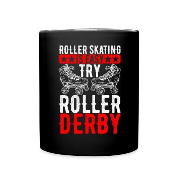 Roller derby - Mug uni - noir - Devant