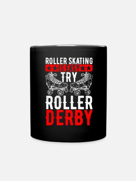 Roller derby - Mug uni - noir