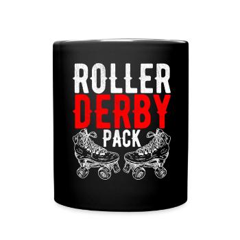 Roller derby - Mug uni - noir - Devant