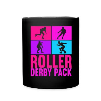 Roller derby - Full Colour Mug - black - Front