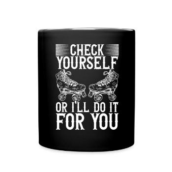 Roller derby - Mug uni - noir - Devant