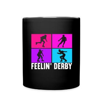 Roller derby - Full Colour Mug - black - Front
