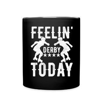 Roller derby - Mug uni - noir - Devant