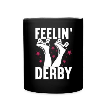 Roller derby - Mug uni - noir - Devant