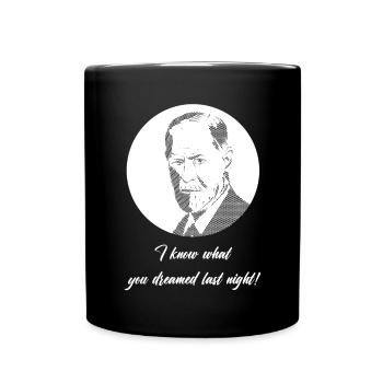I know what you dreamed last night - Tasse einfarbig - Schwarz - Vorne