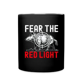 Chasseurs Chasse au sanglier - Mug uni - noir - Devant