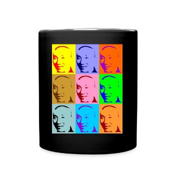 Yip Man / Ip Man Pop Art Design - Full Colour Mug - black - Front