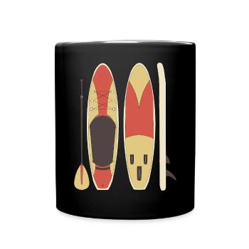 Standup Paddleboarding - Full Colour Mug - black - Front