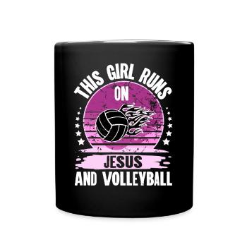 Volleyball - Full Colour Mug - black - Front