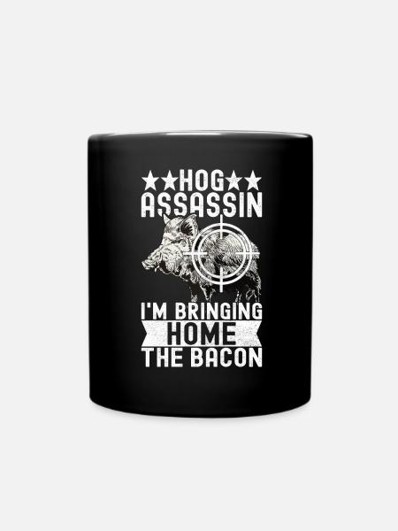 Jäger Wildschwein Jagen - Tasse einfarbig - Schwarz