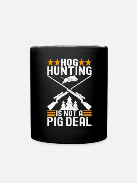 Jäger Wildschwein Jagen - Tasse einfarbig - Schwarz