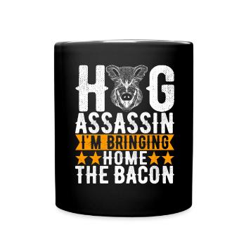 Hunters Wild Boar Hunting - Full Colour Mug - black - Front