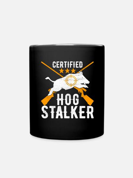 Jäger Wildschwein Jagen - Tasse einfarbig - Schwarz