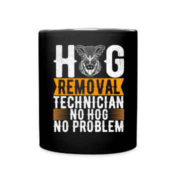 Jäger Wildschwein Jagen - Tasse einfarbig - Schwarz - Vorne