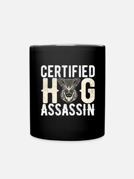 Jäger Wildschwein Jagen - Tasse einfarbig - Schwarz