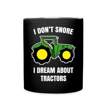 Tractor Commercial Vehicle Field Agriculture Statement - Full Colour Mug - black - Front