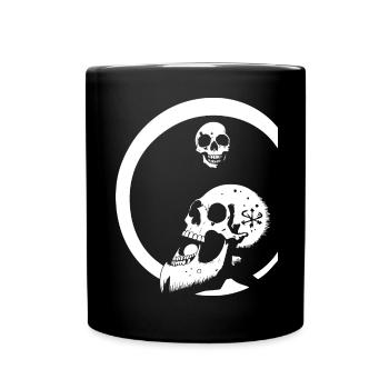 Horreur Crâne Crâne Art Crâne Gothique Heavy Metal - Mug uni - noir - Devant