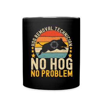 Jäger Wildschwein Jagen - Tasse einfarbig - Schwarz - Vorne