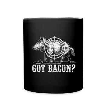 Jäger Wildschwein Jagen - Tasse einfarbig - Schwarz - Vorne