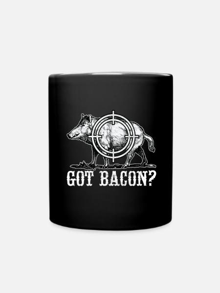 Jäger Wildschwein Jagen - Tasse einfarbig - Schwarz