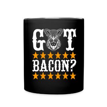 Chasseurs Chasse au sanglier - Mug uni - noir - Devant