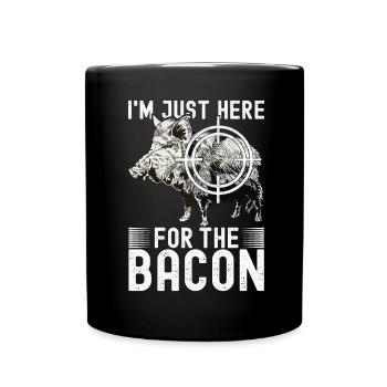 Jäger Wildschwein Jagen - Tasse einfarbig - Schwarz - Vorne