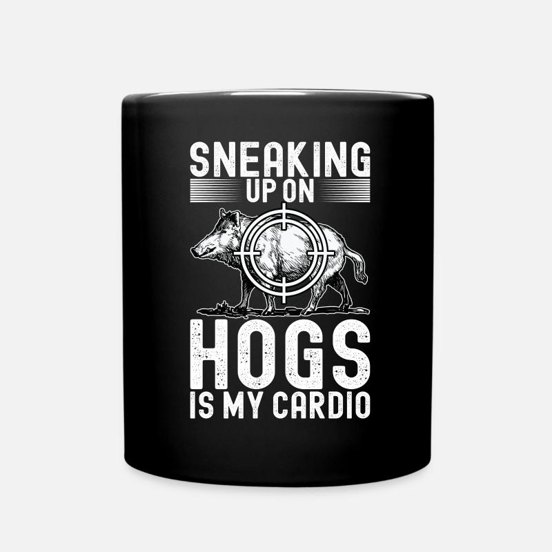 Chasseurs Chasse au sanglier - Mug uni - noir