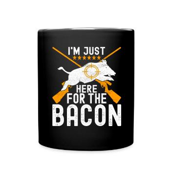 Jäger Wildschwein Jagen - Tasse einfarbig - Schwarz - Vorne